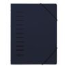 Pagna Folder A4, 6 compartments, with elastic fastener, PP, Assorted Colors - Thumbnail Image 2