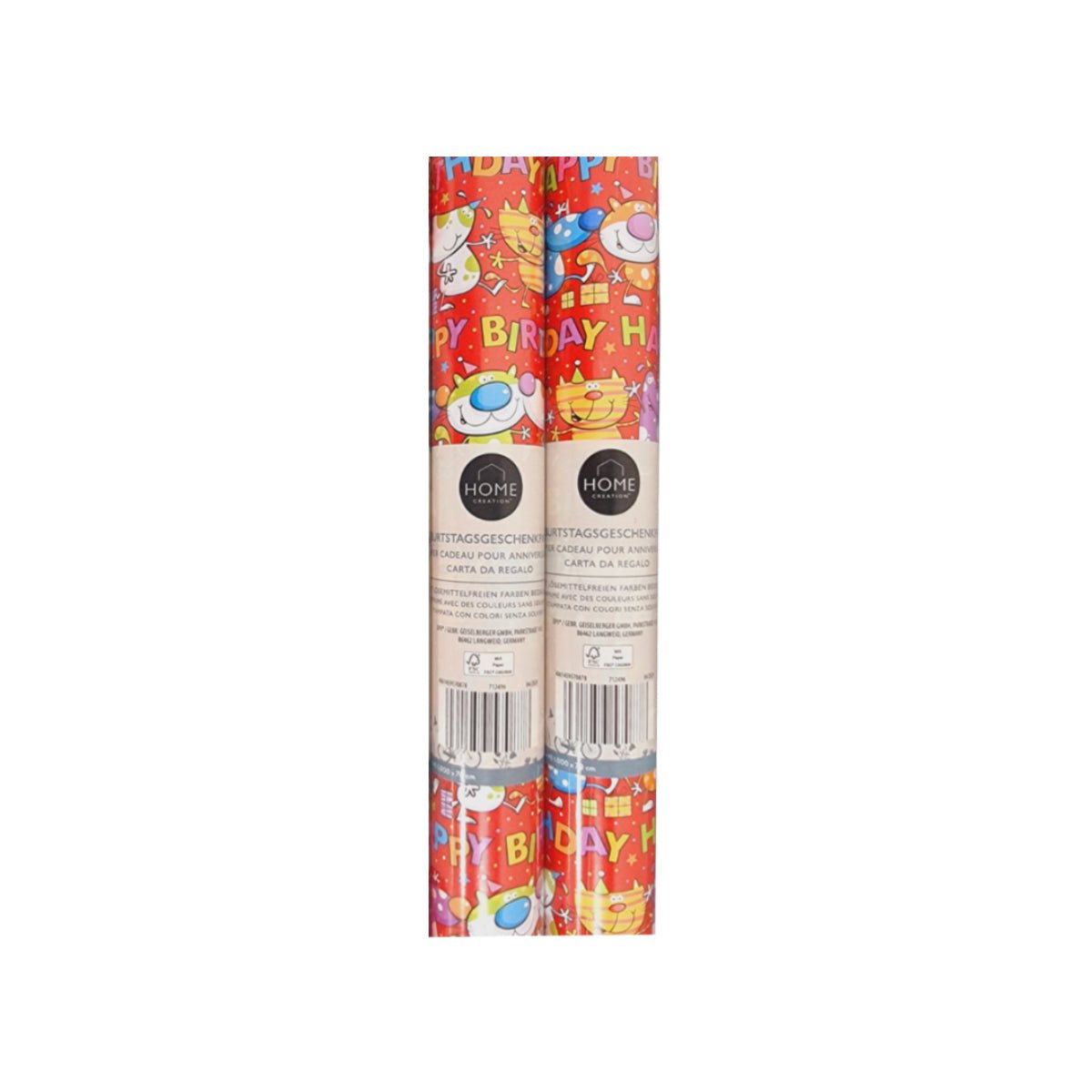 BIRTHDAY Gift Wrapping Paper XL-Size, 70cm x 10m, Various Designs - Image 3