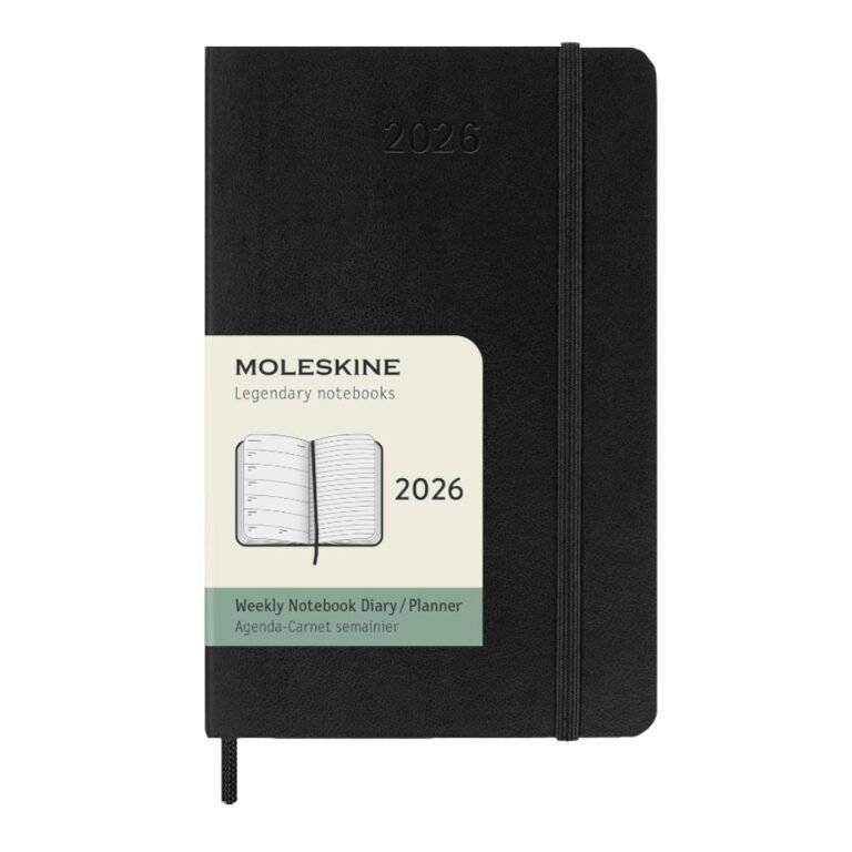 MOLESKINE 2026 Weekly Notebook Diary/Planner A5, 13 x 21 cm, hardcover, Black