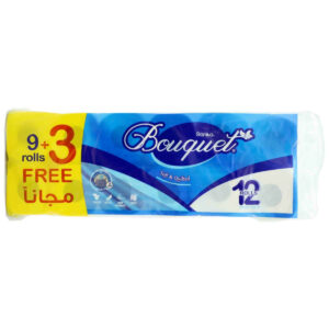 Sanita Bouquet Toilet Tissue 2 Ply – 250 Sheets – 12 Rolls (9+3 Pack)