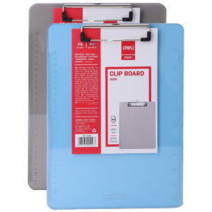 Deli Plastic Clip Board A4, Assorted Colors