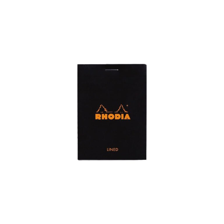 Rhodia Notepad, Lined, 80gsm, 80/pages, Black, Assorted Sizes
