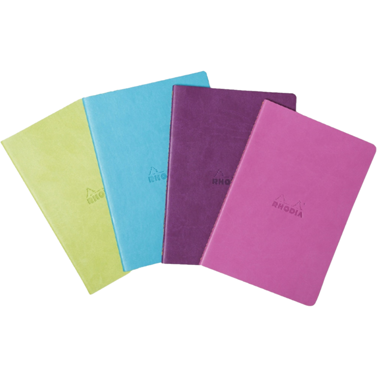 Rhodia Sewn Spine Notebook A5, Soft PU Cover, Lined, 90gsm, 64 pages, Assorted Colors
