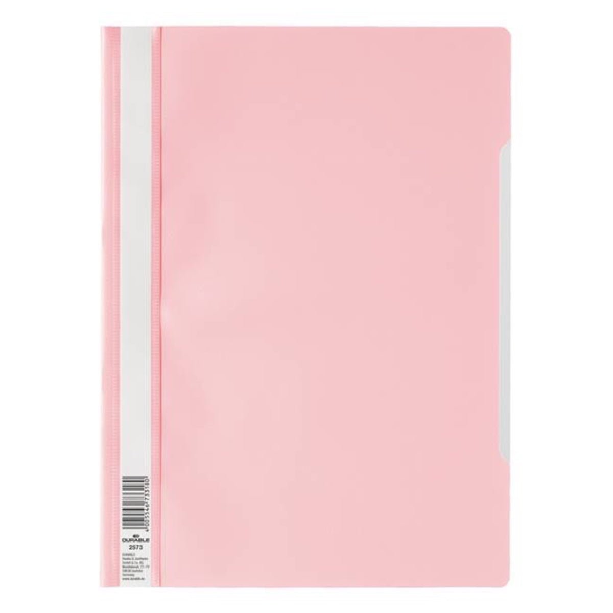 Durable Clear View Folder - Economy A4, Light Pink - Image 1