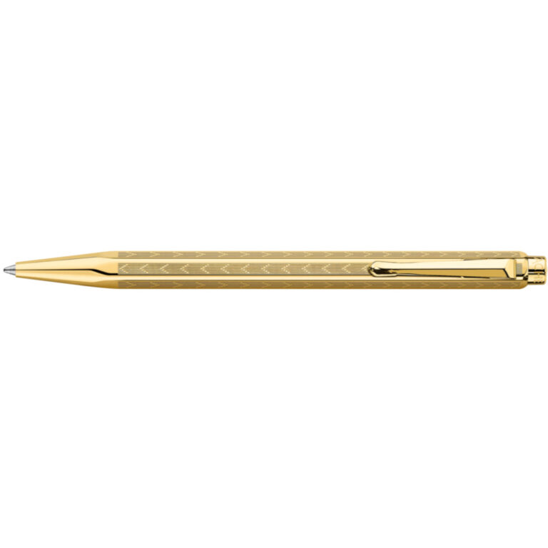 Caran d’Ache ECRIDOR LIGNES CHEVRON Ballpoint Pen, Gilded