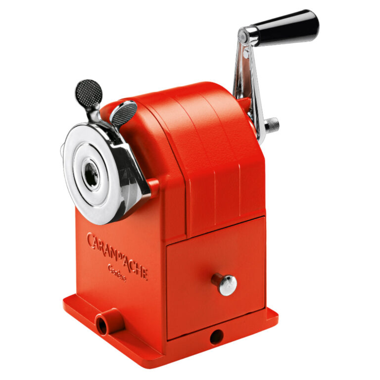 Caran d’Ache Metal Rotary Pencil Sharpener VINTAGE, Red