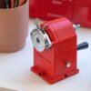 Caran d’Ache Metal Rotary Pencil Sharpener VINTAGE, Red - Thumbnail Image 3