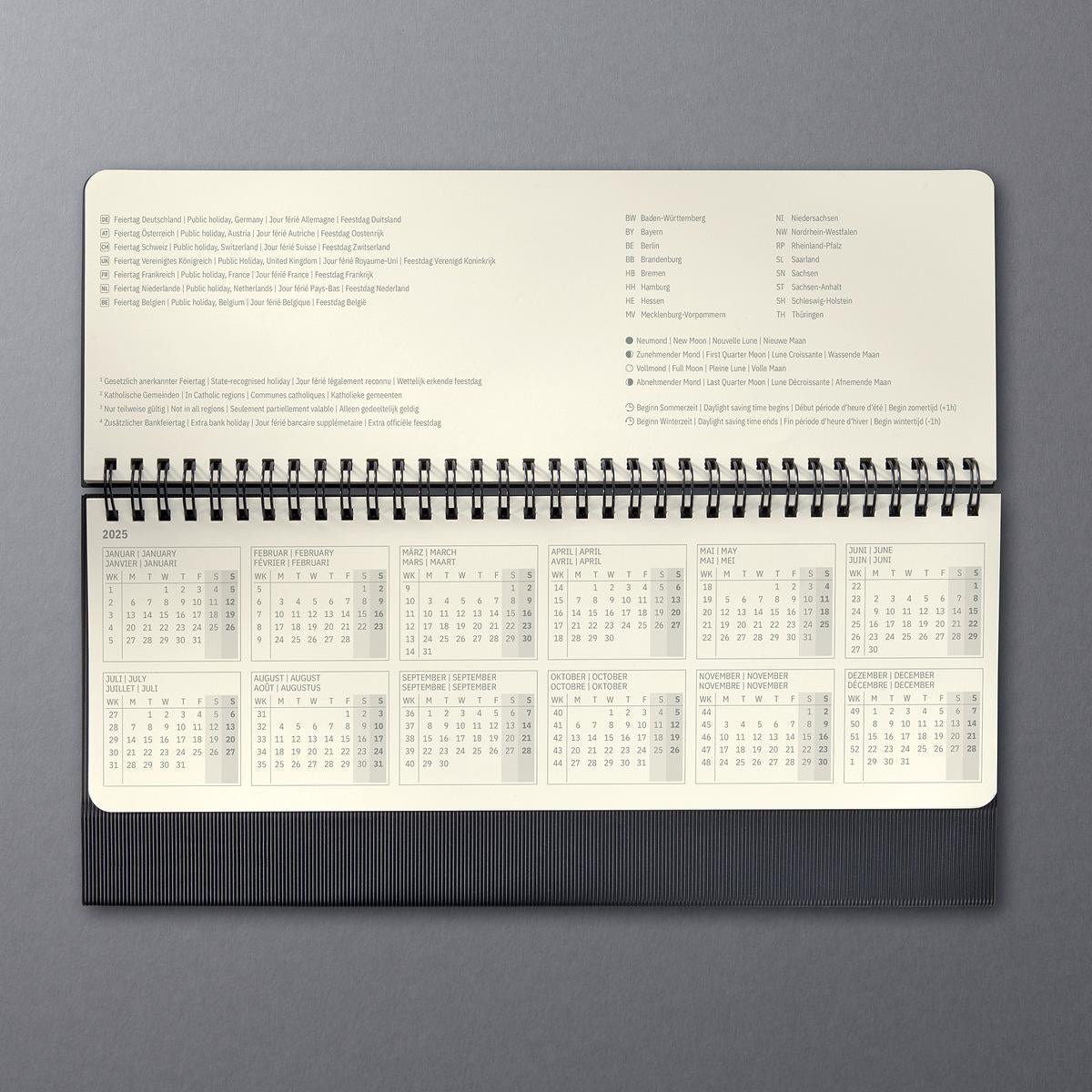 Sigel Desktop Planner CONCEPTUM 2026, hardcover, 300 x 143 x 18mm, Black - Image 2