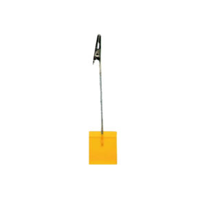 Trendform Memo Clip CUBE, 12 cm High, Translucent Yellow