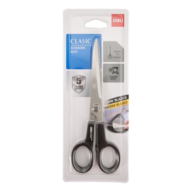 Deli 6013 Scissors 178mm, 7 inches, Assorted Colors