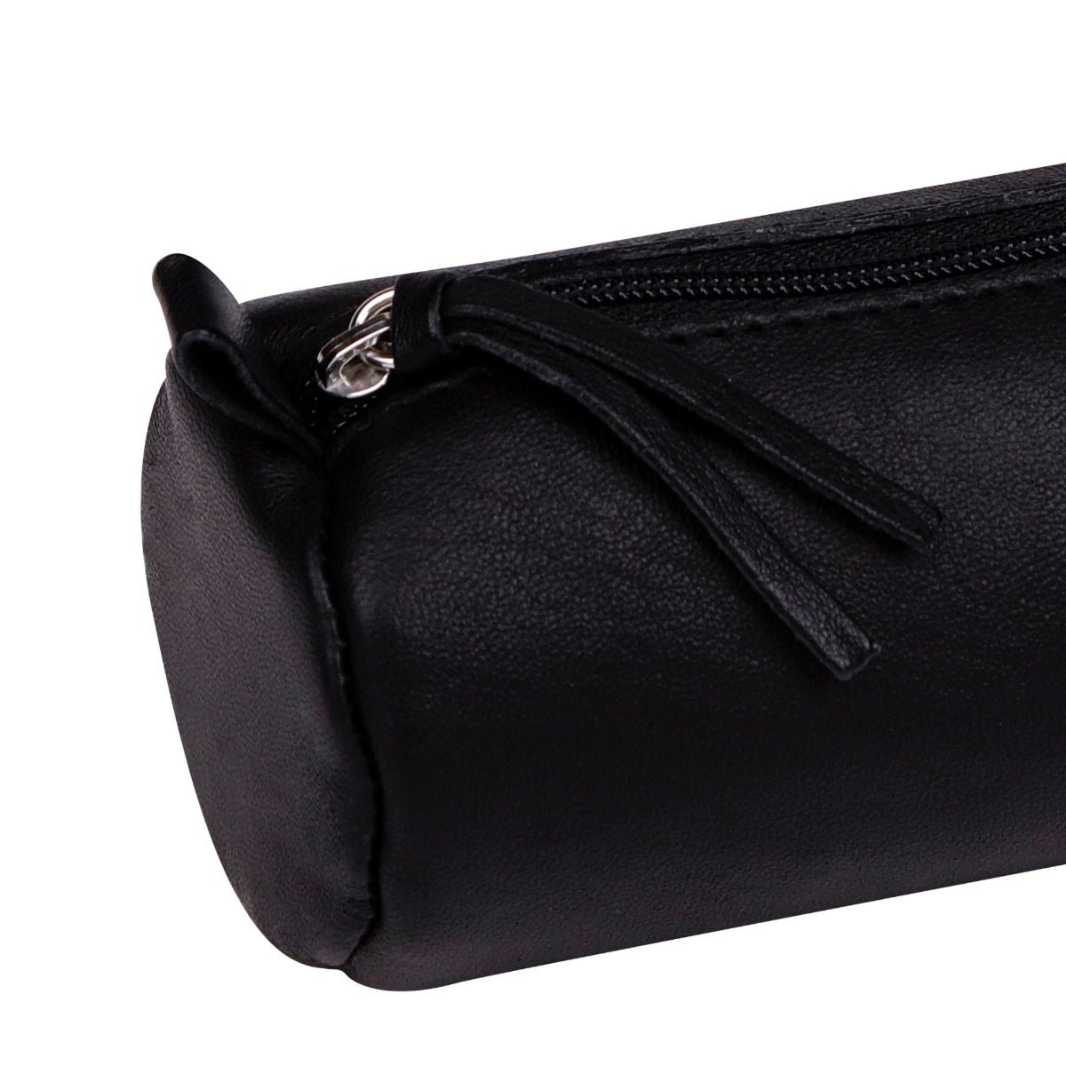 Clairefontaine Leather Round Pencil Case, Black - Image 4