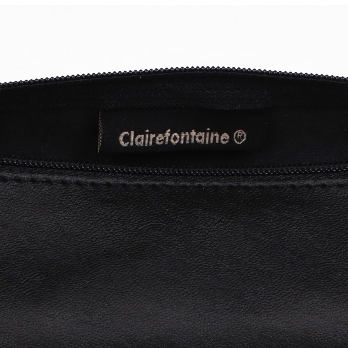 Clairefontaine Leather Round Pencil Case, Black - Image 5