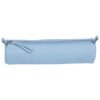 Clairefontaine Leather Round Pencil Case, Sky Blue - Thumbnail Image 2