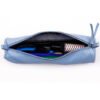Clairefontaine Leather Round Pencil Case, Sky Blue - Thumbnail Image 3