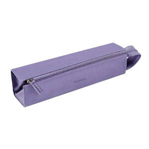 Rhodia rhodiarama Square Pencil Case with Zipper, PU Leather, 230 x 50 mm, Lilac