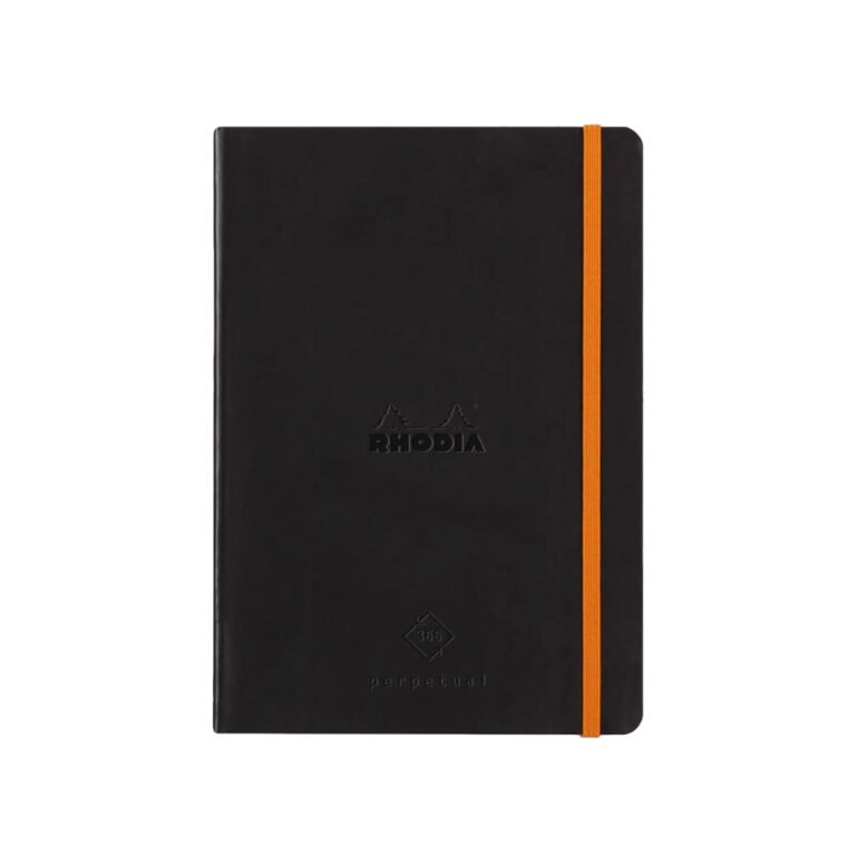 Rhodia Perpetual undated Diary A5, Soft PU Cover, 1Week/1Page, Black