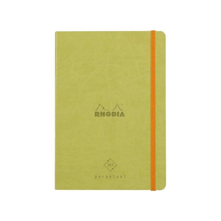Rhodia Perpetual undated Diary A5, Soft PU Cover, 1Week/1Page, Light Green