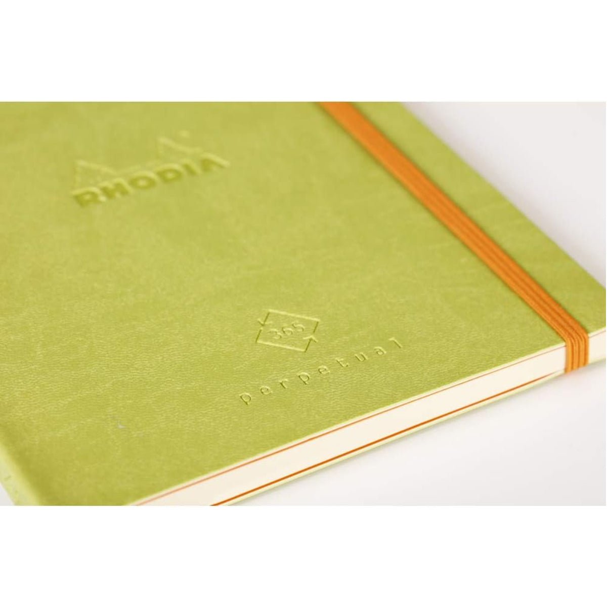 Rhodia Perpetual undated Diary A5, Soft PU Cover, 1Week/1Page, Light Green - Image 2