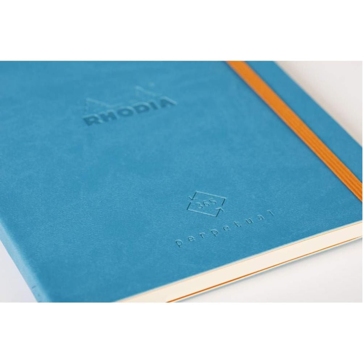 Rhodia Perpetual undated Diary A5, Soft PU Cover, 1Week/1Page, Turquoise - Image 2