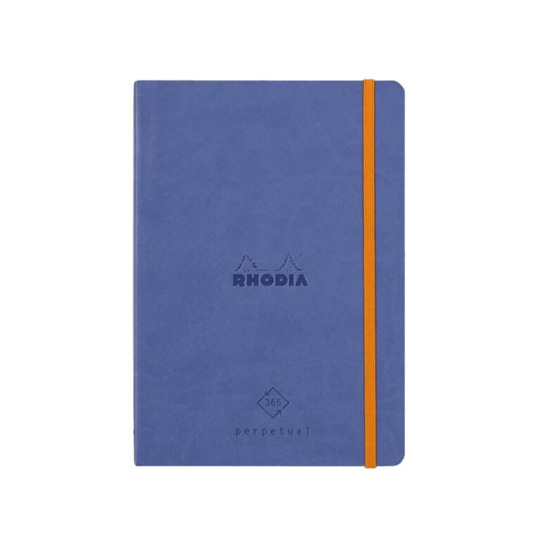 Rhodia Perpetual undated Diary A5, Soft PU Cover, 1Week/1Page, Blue