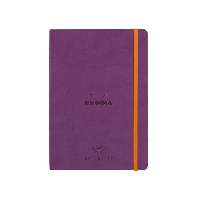 Rhodia Perpetual undated Diary A5, Soft PU Cover, 1Week/1Page, Violet