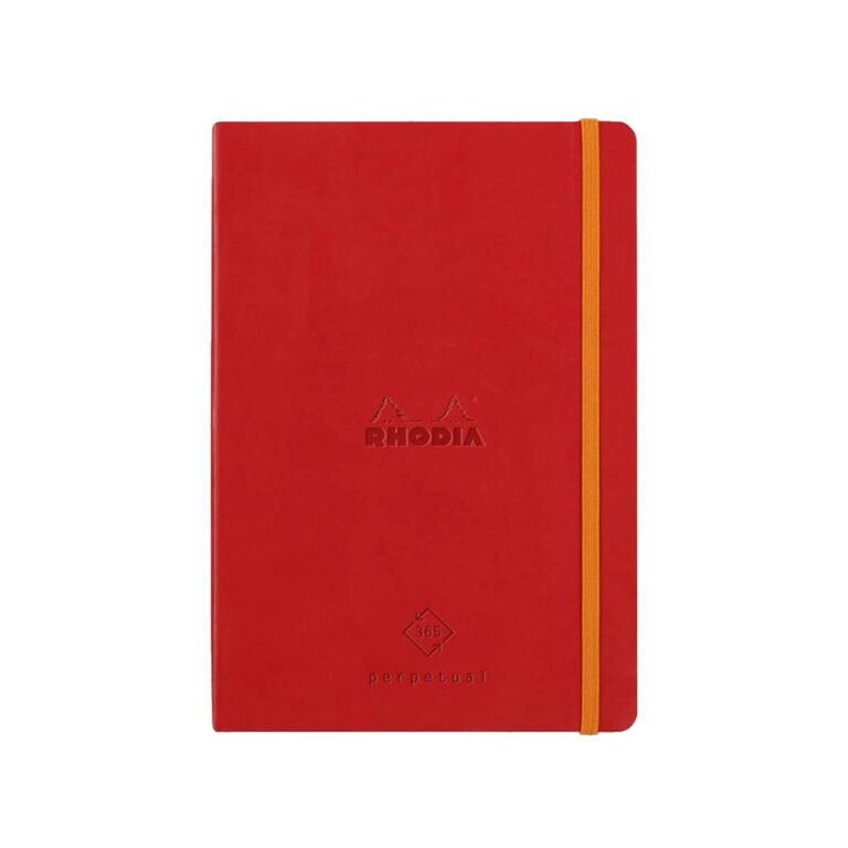 Rhodia Perpetual undated Diary A5, Soft PU Cover, 1Week/1Page, Red