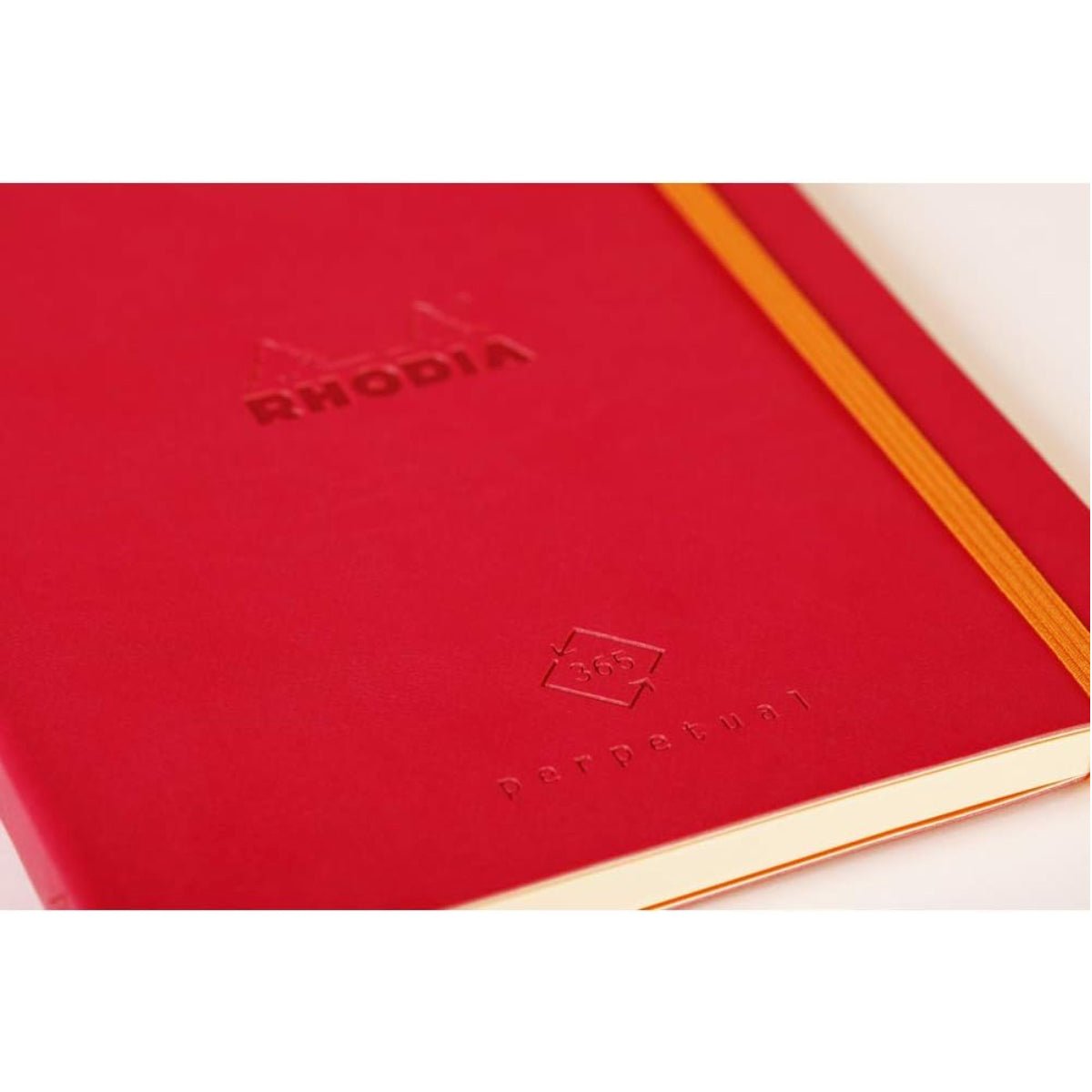 Rhodia Perpetual undated Diary A5, Soft PU Cover, 1Week/1Page, Red - Image 2