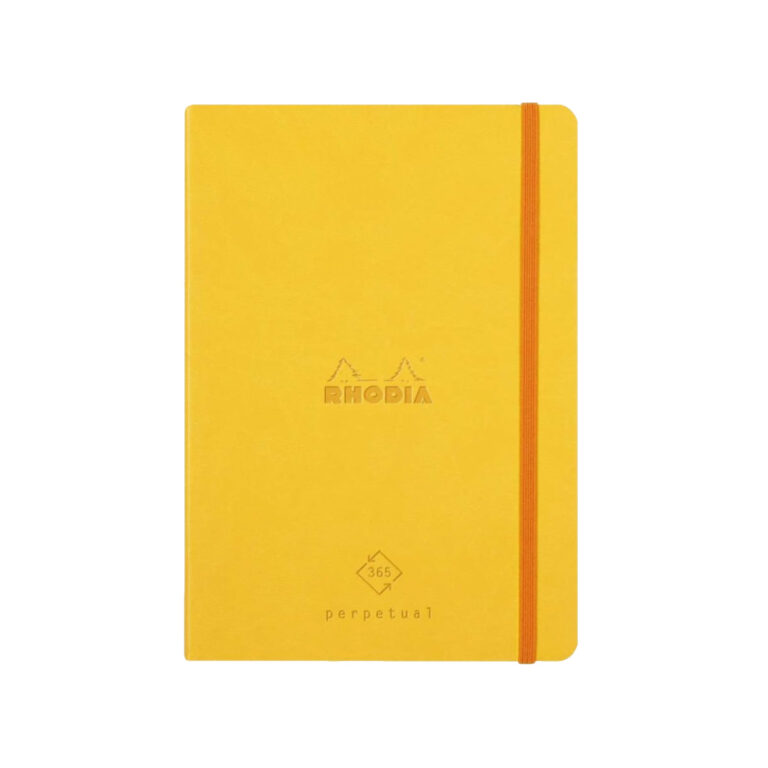 Rhodia Perpetual undated Diary A5, Soft PU Cover, 1Week/1Page, Yellow