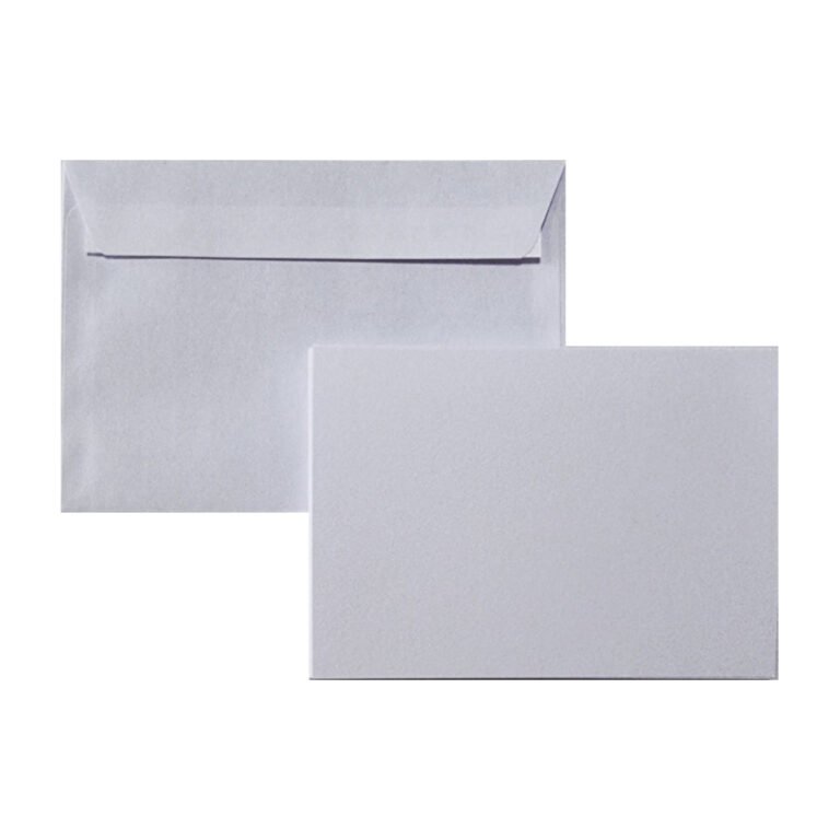 Blank Folded Card with Envelope A6 – 105 x 148mm, 5/pack, White