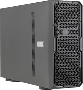 SilverStone WS380-E Workstation Chassis with 8 Hot-Swappable Trays & 360mm Radiator Support, Multi-GPU Support With 8 PCI Expansion Slots, Black | SST-WS380-E