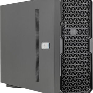 SilverStone WS380-E Workstation Chassis with 8 Hot-Swappable Trays & 360mm Radiator Support, Multi-GPU Support With 8 PCI Expansion Slots, Black | SST-WS380-E