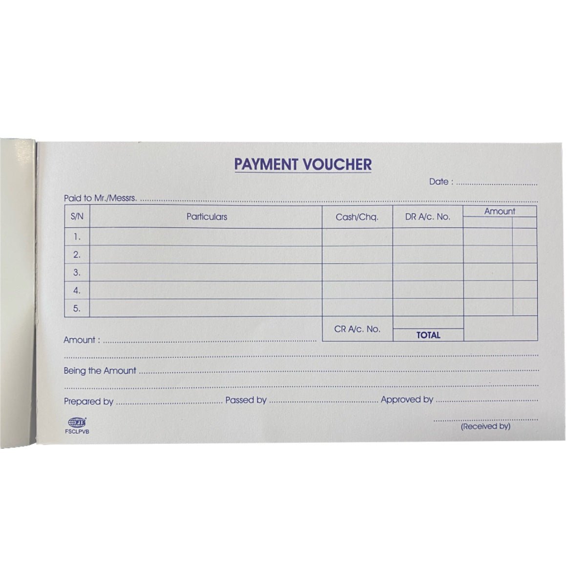FIS Payment Voucher Book, 50 sheets - Image 2
