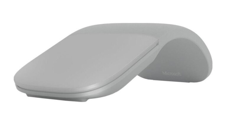 Microsoft Surface Arc Bluetooth Mouse, Silver (FHD-00008)
