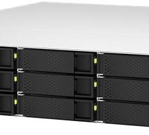 QNAP TS-h1887XU-RP 18-Bay 4U Rackmount NAS, 2×3.5/2.5″+6×2.5″ SATA Drive Bays, 3.4 GHz Intel Xeon E-2334 4C, 16GB ECC DDR4 RAM, 550W PSU, 10 Gigabit Ethernet Port, 3 PCIe | TS-h1887XU-RP-E2334-16G