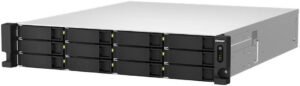QNAP TS-h1887XU-RP 18-Bay 4U Rackmount NAS, 2×3.5/2.5″+6×2.5″ SATA Drive Bays, 3.4 GHz Intel Xeon E-2334 4C, 16GB ECC DDR4 RAM, 550W PSU, 10 Gigabit Ethernet Port, 3 PCIe | TS-h1887XU-RP-E2334-16G