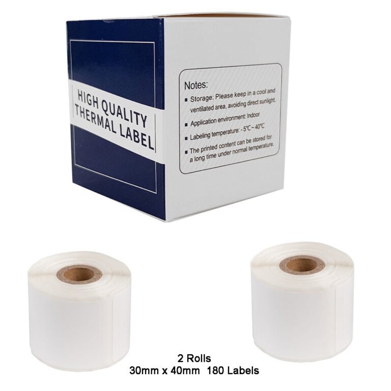 Generic Thermal Label Rolls for Phomemo M110/M110S/M120/M200/M220 – 2 Rolls