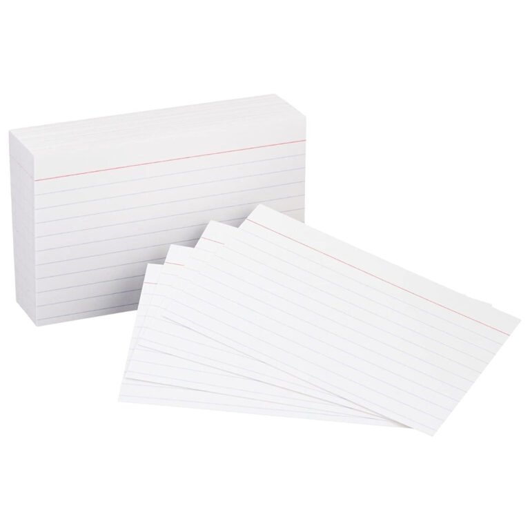 FIS Index Cards 4×6 inches, 240gsm, 100/pack, White