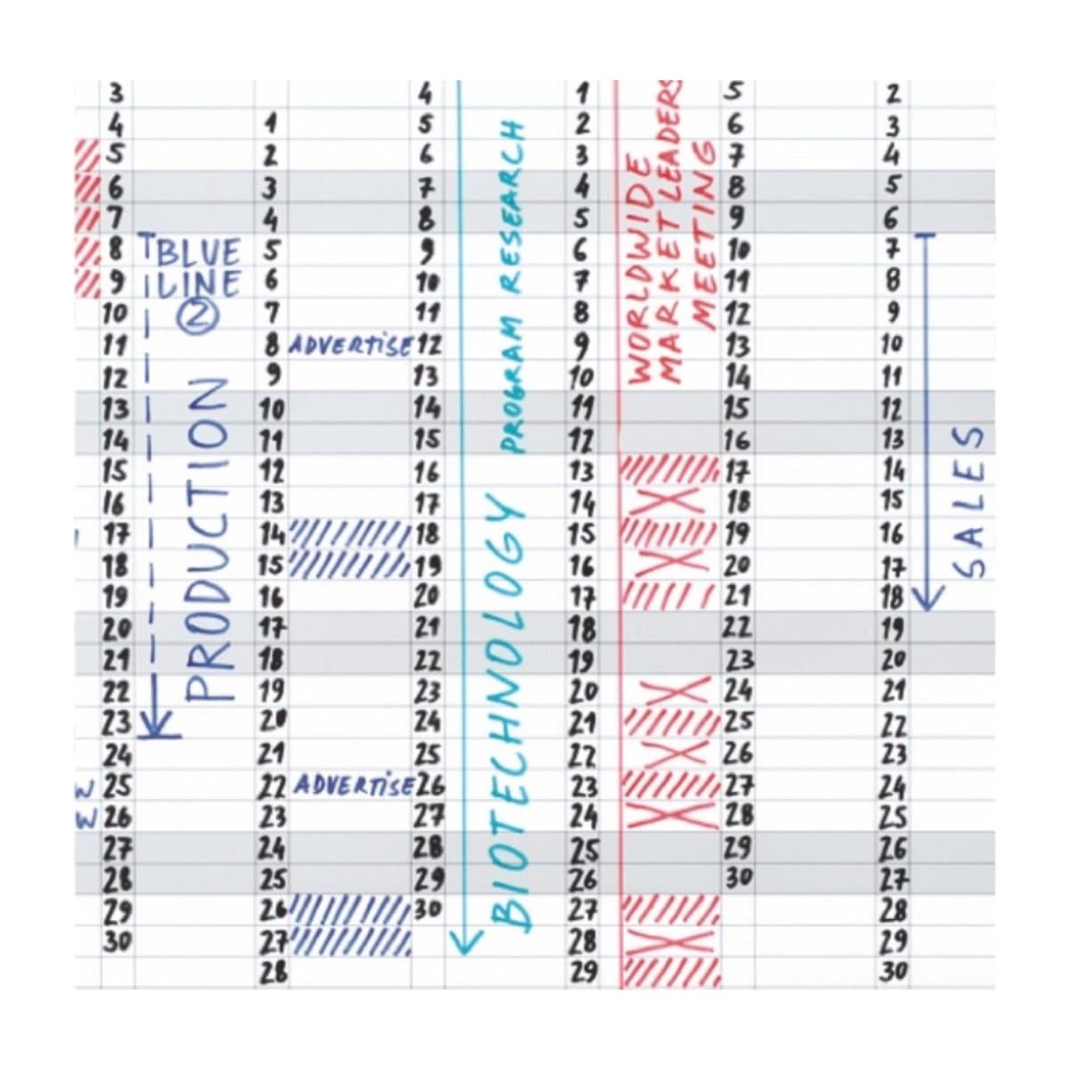 Bi-Office Magnetic Yearly Planner, 60x90cm - Image 2