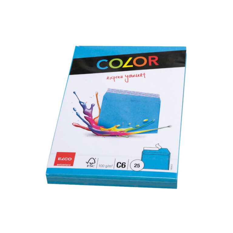 Elco Color Envelope C6, 4.5″ x 6.5″, 100g, 25/pack, Blue