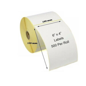 Generic White 4 x 6-inch Direct Thermal Shipping Labels, 500 Labels/Roll