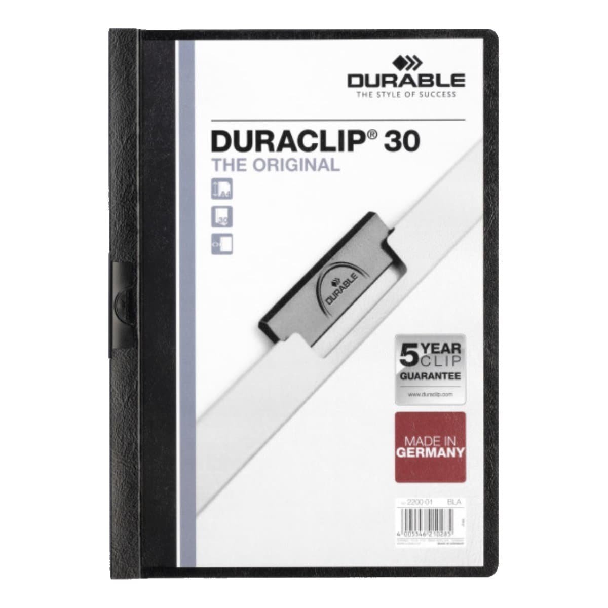 Durable Duraclip 30, A4, Black - Image 1