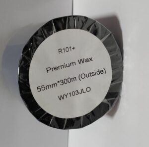 Generic Thermal Transfer Wax Ribbon 55mm x 300m – 1 Inch Core