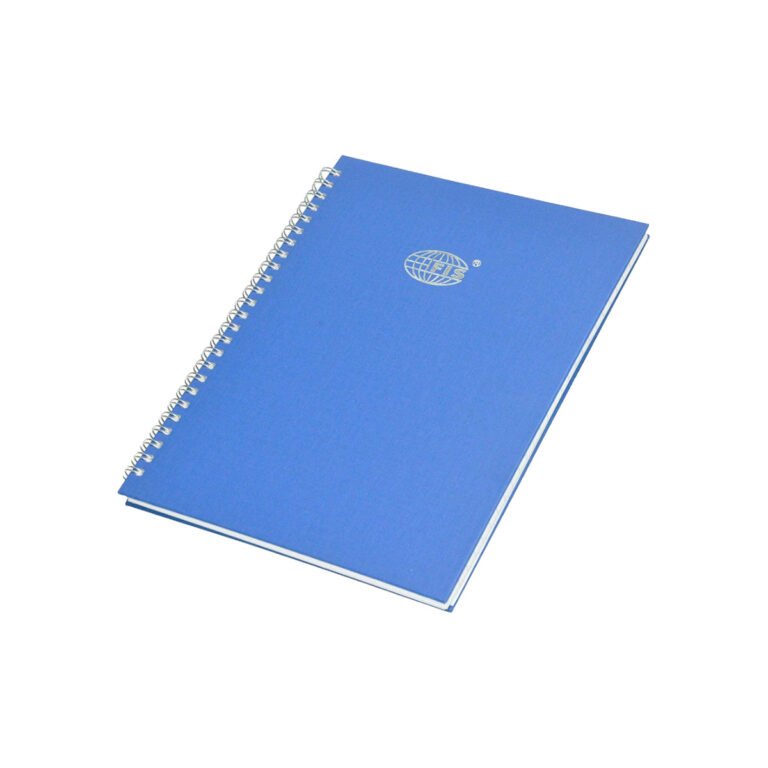 FIS Ruled Manuscript/Register Book with side spiral binding, 10×8 inches, 2QR – 96 sheets, Blue