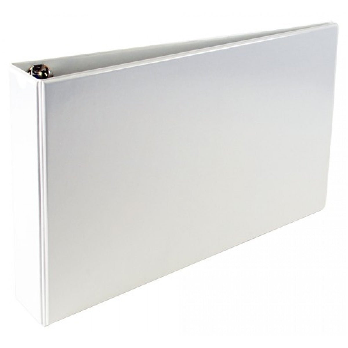 Alpha Presentation Binder A3 Landscape, 38mm Spine, 4 Rings, White - Image 1