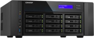 QNAP TS-h1277AFX All-Flash Desktop NAS, 12-Bay, AMD Ryzen 7 9000 8-Core, 32GB DDR5 ECC, 2x 10GbE, 2x 2.5GbE, 3x PCIe Gen 4, USB 3.2, HDMI, QuTS Hero, 192GB Max | TS-H1277AFX-R7-32G