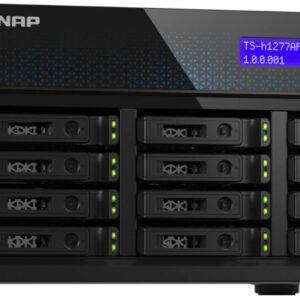 QNAP TS-h1277AFX All-Flash Desktop NAS, 12-Bay, AMD Ryzen 7 9000 8-Core, 32GB DDR5 ECC, 2x 10GbE, 2x 2.5GbE, 3x PCIe Gen 4, USB 3.2, HDMI, QuTS Hero, 192GB Max | TS-H1277AFX-R7-32G