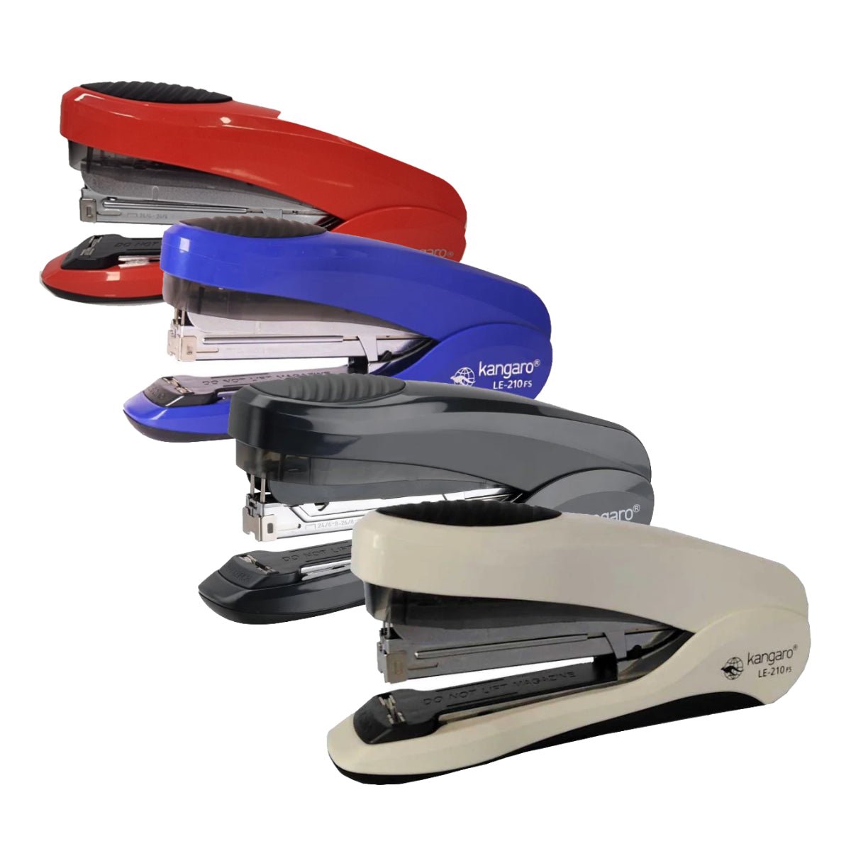 Kangaro Stapler LE-210FS, Less Effort & Flat Clinch, 30 Sheets Capacity, Assorted Colors - Image 2