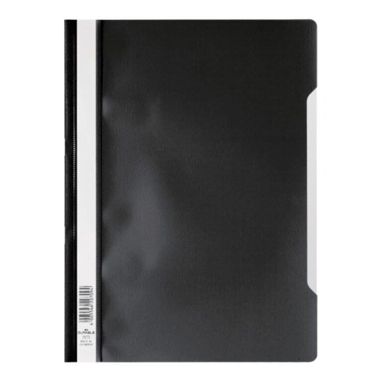 Durable Clear View Folder – Economy A4, Black