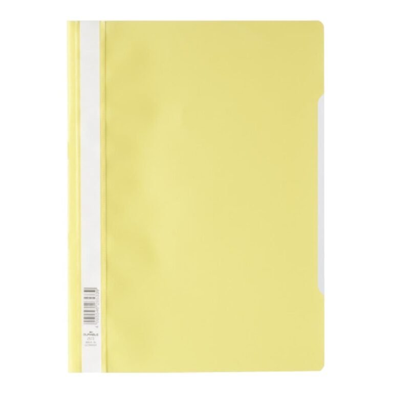 Durable Clear View Folder – Economy A4, Yellow