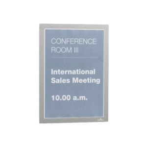 Durable DURAFRAME, Self-Adhesive Magnetic Frame A4, 2/pack, Metallic Silver